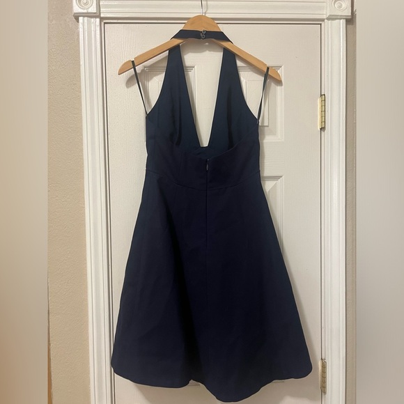 Halston Heritage Navy Halter Dress, Midnight size NWOT Size 2 - Picture 7 of 11